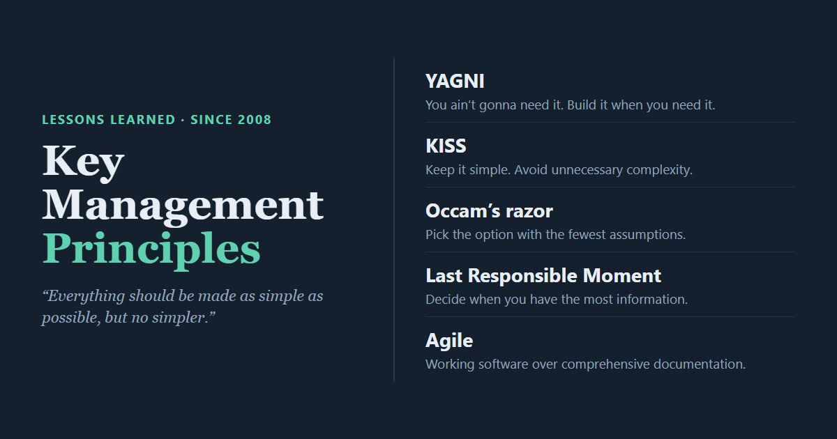 Featured image for My “Key Management Principles” (KMP)